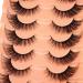 False Lashes - GVEFETIEE Fox Eye Mink Fluffy 3D Volume Cat-eye Extension Pack - 7 Pairs A-Natural - Buy Online on GoSupps.com