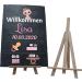 Personalized Wall Motif Slate Gift - 20x30 cm for Birth Baptism & Baby - Ideal for Families & Girls - M0387 Welcome Pink - Buy Online on GoSupps.com
