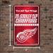 Rico Industries NHL Detroit Red Wings Large Metal Sign - 11x17 | Perfect Home Decor for Fans - Buy Online on GoSupps.com