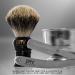 100% Pure Badger Shaving Brush with Large 24mm Knots - Heavy Resin Handle - For Use with Safety Razor, Straight Razor, Shaving Bowl - Black - Buy Online on GoSupps.com
