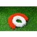 Dreams Bharatanatyam White & Orange Synthetic Jasmine Gajra - 12 inch - Buy Online on GoSupps.com