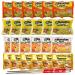 Ja Cor Instant Ramen Noodles Soup Variety Pack (6) Chicken (6) Creamy Chicken (6) Roast Chicken (6) Picante Chicken Flavor 3 oz Bundle with 1-Set Reusable Stainless Steel Chopsticks(Pack of 24)