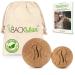 Backlaxx fascia ball set 5 and 7 cm sustainable massage ball made of cork with storage bag - antibacterial massage ball ideal for self -massage - free eBook trigger points - fascia ball 5cm & 7cm