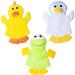 Happy Bathing Fun: 3-Pack Animal Motif Washing Gloves - Duck Penguin & Frog - Perfect Bath Accessories for Babies & Kids Includes Mini Gift! - Buy Online on GoSupps.com
