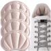 Sulpo 4 pairs of heel cushion set - heel pillow made of sponge heel protection heel cushion for friction and bubbles - shoe repair heel protector for too large shoes beige