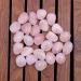 Rose Quartz Gemstone Rune Stones Set | Elder Futhark Alphabet Engraved | 25pcs for Feng Shui, Reiki, Chakra Healing | 15-20mm - Buy Online on GoSupps.com