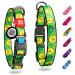 Waudog Nylon collar dog dog hollow band Big dog dog collar medium-sized dog collar little dog dog dogs neck band nylon dog cloak puppy adjustable digital dog brand avocado 24-40 cm length 20 mm width