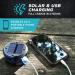 KIZEN Solar Lantern - Collapsible LED Camping Lantern - Rechargeable Solar - USB Portable Lamp and Phone Charger for Emergency  Power Outage  Hurricane - Tent Lights  Hiking  Backpacking Gear  Blue - Buy Online on GoSupps.com