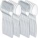 Clear Plastic Cutlery Set - (Bulk Pack 360 Pcs) Disposable Plastic Utensils Heavy Duty, 180 Plastic Forks and 180 Spoons, Silverware Sets for Party Supplies, Dinners, Take-Out, Catering, Food Services Forks and Spoons