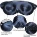 Mulberry Silk Eye Mask for Lash Extensions - Adjustable 3D Sleep Mask Organic 22 Momme Navy Blue - Perfect for Travel & Eyelash Protection - Buy Online on GoSupps.com
