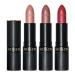 Revlon Super Lustrous Lipstick Set: 3 Piece Gift Set with High Impact Matte Finish in Nude Plum & Red - Buy Online on GoSupps.com