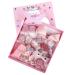 Hair Clips for Baby Girl Bows Ties Set 18pcs Multi Styles Cute Kid Hair Bands Accessory Toddlers Ribbons Bowknot with Gift Box - Pink