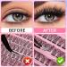 140pcs D Curl Eyelash Clusters | 8-16mm Individual Fluffy Lash Extensions | Best False Lashes for Beginners | DIY Wispy Cluster Lashes - Buy Online on GoSupps.com