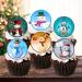PRECUT Christmas Snowman Cupcake Toppers Mix Christmas Edible Cake Decorations Snowman Cake Toppers Xmas Cupcake Decoration Cute Snowman Cup Cake Topper (12) - Buy Online on GoSupps.com