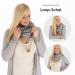 LaLoona Nursing Scarf | Breathable Cotton Nursing Cover for On-the-Go Breastfeeding | Stylish Grey Loop/Bolero - Buy Online on GoSupps.com