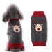Hrttsy Christmas dog sweater winter warm dog cat sweater clothing pets coat costume puppy sweater pullover clothing for small medium-sized dogs big dog pet sweater xx-large gray elk