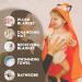 Mother's Choice 100% Cotton Baby Towel with Hood - Ultra Soft & Absorbent (75x75cm) - Large Bath Towel for Newborns & Infants - 3D Fox Hooded Design - Orange Fox - Buy Online on GoSupps.com