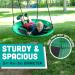 Flying Squirrel Giant Rope Swing | 40 Saucer Tree Swing - Green | Outdoor Play Equipment Additions & Replacements - Buy Online on GoSupps.com