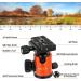 VICTIV 80 Camera Tripod - Aluminum Heavy Duty DSLR Tripod for Travel with 360 Ball Head and Carry Bag - Professional Tripod for Canon Nikon - AT40 Orange - Buy Online on GoSupps.com