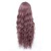 26 inch Pink Wavy Wig with Air Bangs - Heat Resistant Synthetic Hair Replacement for Women - Perfect for Party and Cosplay - Buy Online on GoSupps.com
