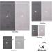 Betz 10 Series Premium Frottier Towel Set - 2 Shower Towels 4 Towels 2 Guest Towels & 2 Washing Gloves - Anthracite & Silver Gray - International Shipping Available - Buy Online on GoSupps.com