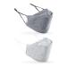 Face Mask | Adult 2-Pack | Anti-Microbial, Cloth, Adjustable, Breathable, 2-Layer Poly-Cotton | The Revival Mask by coRevival (Gray)