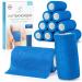 Self -adhesive bandage - 12 bandages roles (10cm x 4.5m) - Original Health press plaster roll Association material - Elastic bandage - adhesive bandage self -adhesive blue blue 10cm x 4.5m (12 rolls)