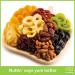 Dried Fruit & Nuts Gift Basket in Wooden Apple Tray + Green Ribbon - 9 Assortments | Holiday & Birthday Gourmet Arrangement | Healthy Kosher Snack Box - Buy Online on GoSupps.com