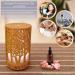 Mfunke 200ml Aroma Diffuser for Essential Oils | BPA-Free Ultrasonic Humidifier with 7 LED Colors & Timer | Stylish Wood Look Fragrance Lamp - Buy Online on GoSupps.com