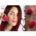 Make-Up Blending Sponge Set - 2 Red Blenders (Normal & Large) | Designed by Luisa Crashion & Luvia Cosmetics - International Shipping Available - Buy Online on GoSupps.com