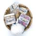 Spa Gift Basket for Women: Anxiety Relief Set with Mineral Bath Soak, Soap, Bomb Truffles, Tea - Lavender, Chamomile, White Sage - Buy Online on GoSupps.com