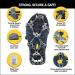 Medium Micro Spikes Crampons Traction Cleats for Boots and Shoes - Prevent Slips and Falls on Ice and Snow | Ideal for Walking, Hiking, and Fishing - Buy Online on GoSupps.com