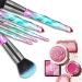 DUAU Makeup Brushes Set - 15pcs Premium Synthetic Bristles with Crystal Handles | Kabuki Foundation, Face, Lip & Eye Makeup Brushes - Professional Set with Starry Gift Box (Blue) - Buy Online on GoSupps.com