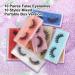 10 Pairs of Wispy 18mm Natural 3D Faux Mink False Eyelashes - Mixed Styles | Reusable Soft Fake Lashes in Glitter Boxes - Buy Online on GoSupps.com