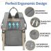 Pomelo Best Baby Diaper Backpack - Stylish & Multifunctional Water-Repellent Bag with Diaper Pad | Large Capacity Light Gray - Buy Online on GoSupps.com