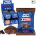 Munch Better 22g Protein Brownie Gluten Free Dairy Free10g Collagen Non GMO High Protein Bar Chocolate Fudge Texture - 8 Count Box (Chocolate)
