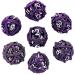 Metal DND Dice Set - Unique Round Hollow Orb Design - Purple Dragon Metal Dice for RPG - Stunning Dungeons and Dragons Set - Buy Online on GoSupps.com