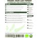 Organic Neem Leaf Powder 100g - Vegan & Non GMO Ayurvedic Cleanser - Buy Online on GoSupps.com