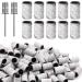 Nail Sanding Bands for Nail Drill 100Pcs White Sanding Bands for Nail Drill 240# Grit Nail Drill Sanding Bands with 2Pcs 3/32 Mandrel Bits and Boxed for Acrylic Nails Gel Manicures and Pedicure