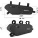 ROCKBROS Waterproof Bicycle Frame Bag - 4L Triangle Bike Bag - Durable Black Cycling Accessory - Buy Online on GoSupps.com