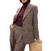 Ronny Kobo Collective Women's Cut Out Tweed Blazer Brown 14 - Buy Online on GoSupps.com