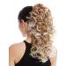 WIG ME UP - MKB-6A-V-27T613 hairpiece braid ponytail long curly curled blonde mix streaked 45 cm blonde mix (27T613)