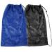 2 Packs Mesh Gear Bag for Snorkel Equipment Oversized 18" x 27" Mesh Dive Bag Scuba Diving Bag Snorkel Bag Backpack for Snorkeling Gear Fins Swimming Gear Beach and Sports Equipment (Black & Blue)