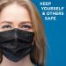 Jumbl Disposable Face Masks | Pack of 100 | Black - Buy Online on GoSupps.com