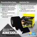 Physix Gear Kinesiology Tape Pro - Waterproof Physio Sports Tape for Pain & Injuries  Pregnancy  Muscle  Knee  Joint Support  Swelling  Strain Relief  Enhanced Blood Circulation (with E-Guide) Black (1 Pack + eGuide) - Buy Online on GoSupps.com