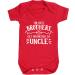 Hippowarehouse The best Brothers get promoted to Uncle baby vest bodysuit (short sleeve) boys girls