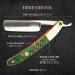 Best Straight Edge Razor for Men - Japanese Steel Shave Ready Mahogany Handle - Perfect Gift for Barbers - Buy Online on GoSupps.com