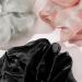 Satin Oversized Scrunchies for Women - Set of 4 Big Silk Hair Ties in Gray Pink - Jumbo Ponytail Accessories - Great Gift for Girls - Buy Online on GoSupps.com