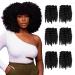 Darling Flexi Rod Curls 6X Crochet Hair Extensions (3 packs of 2x per pack) Natural & Soft Texture Fluffy Wand Curl 14 Inch 1B 14 Inch (Pack of 3) 1B