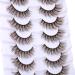 ALPHONSE Brown Strip Dark Brown False Lashes 7 Pack - Short Wispy Natural Look D Curl Extensions - Buy Online on GoSupps.com